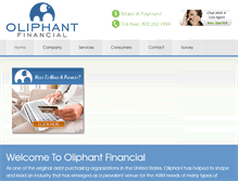 Tablet Screenshot of oliphantfinancial.com